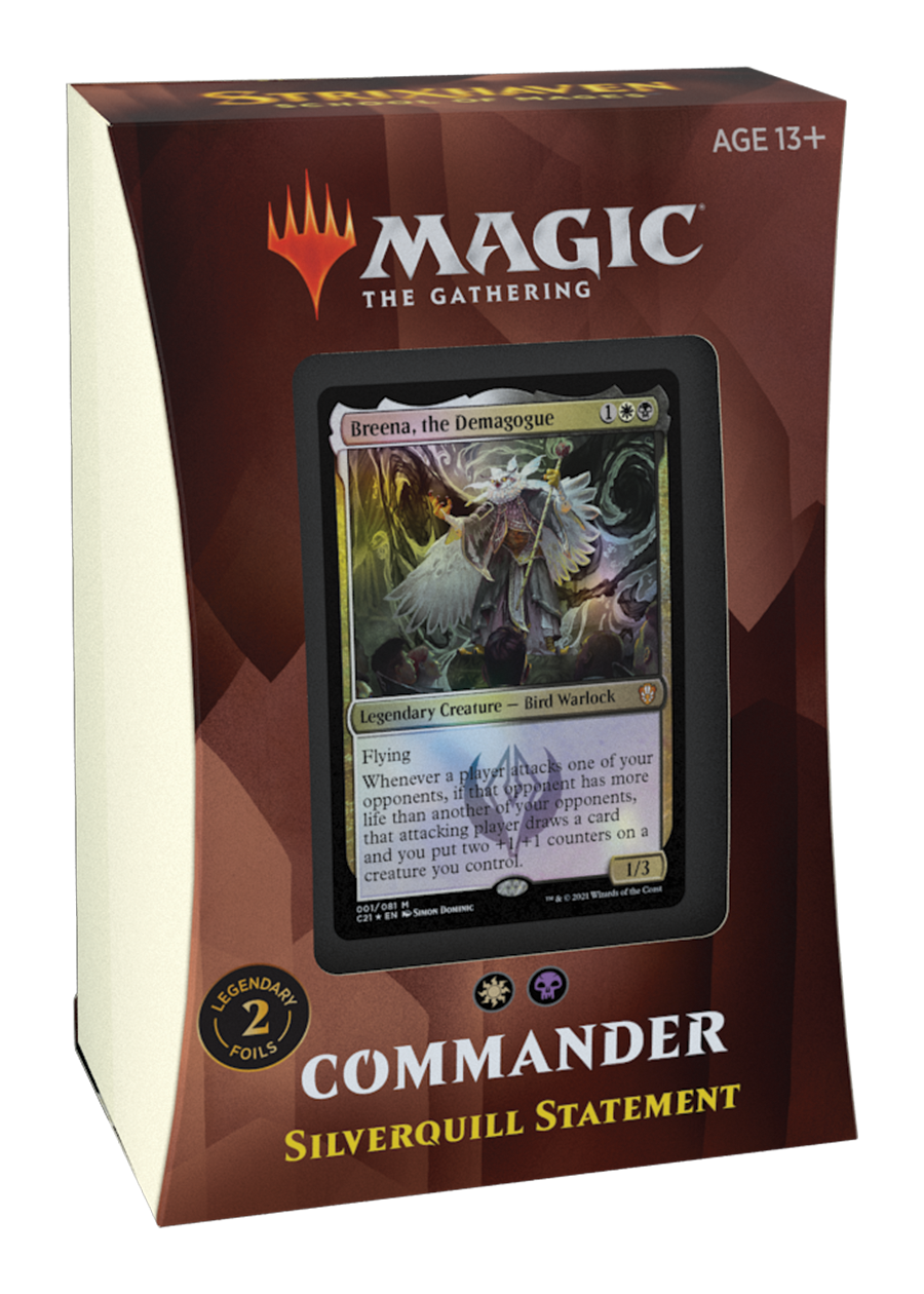 Magic Commander Deck Strixhaven Silverquill Statement