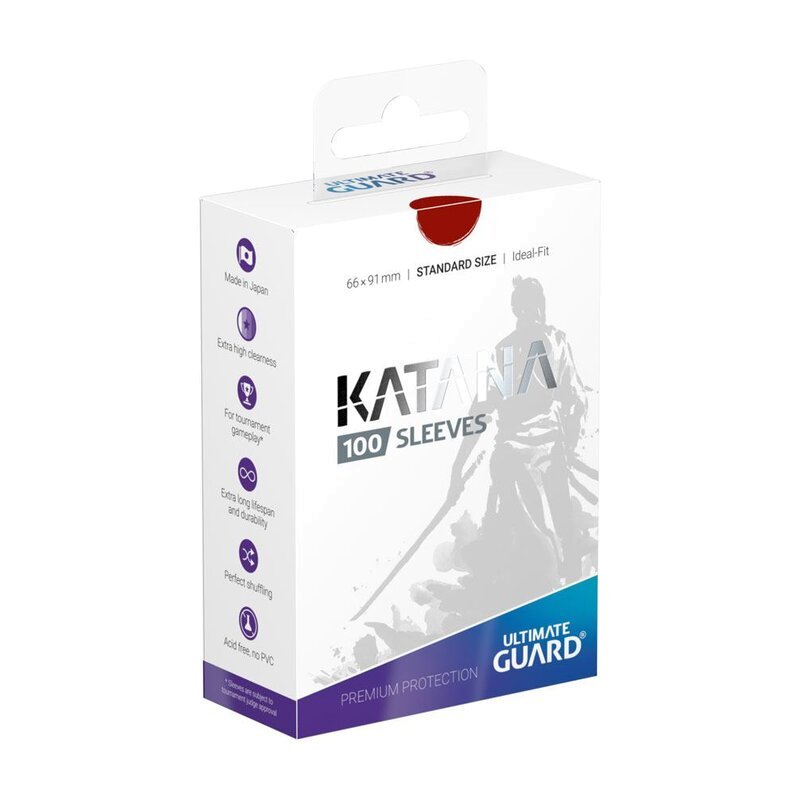 Ultimate Guard Katana Sleeves Standardgroesse Rot 100