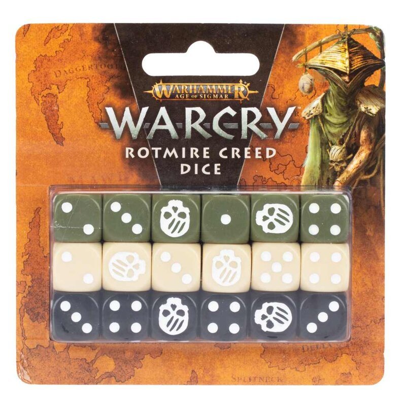 Warcry Dice Set Rotmire Creed 111 90