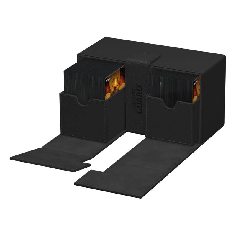 Ultimate Guard Twin Flip N Tray 200 Xenoskin Monocolor Schwarz 6