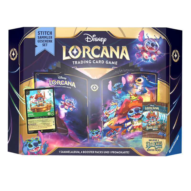 Disney Lorcana Stitch Sammler Geschenk Set Deutsch Front