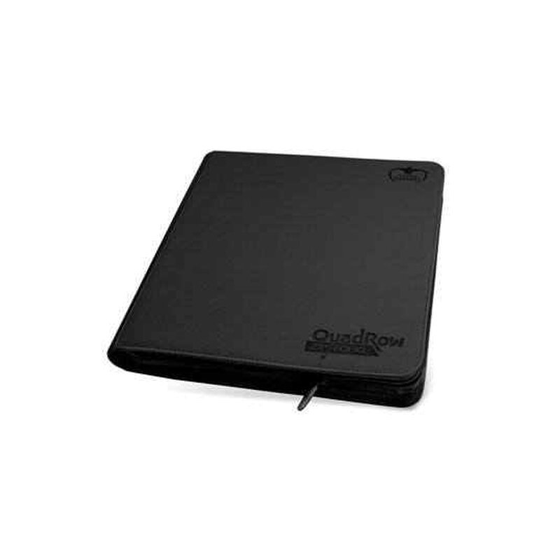 Ultimate Guard 12 Pocket Quadrow Zipfolio Xenoskin Black