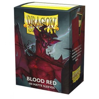 Dragon Shield Standard Matte Sleeves Blood Red 100 Sleeves