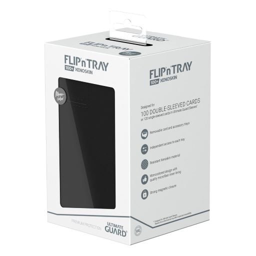 Ultimate Guard Flip N Tray 100 Xenoskin Monocolor Schwarz 70
