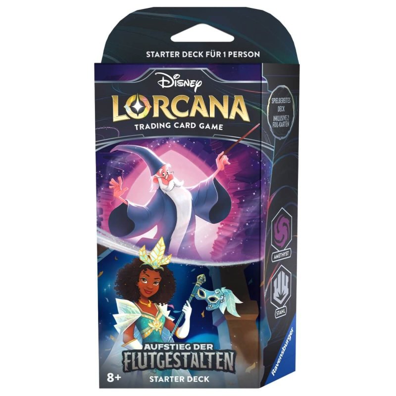 Disney Lorcana Aufstieg Der Flutgestalten Starter Deck Amethyst Und Stahl Deutsch