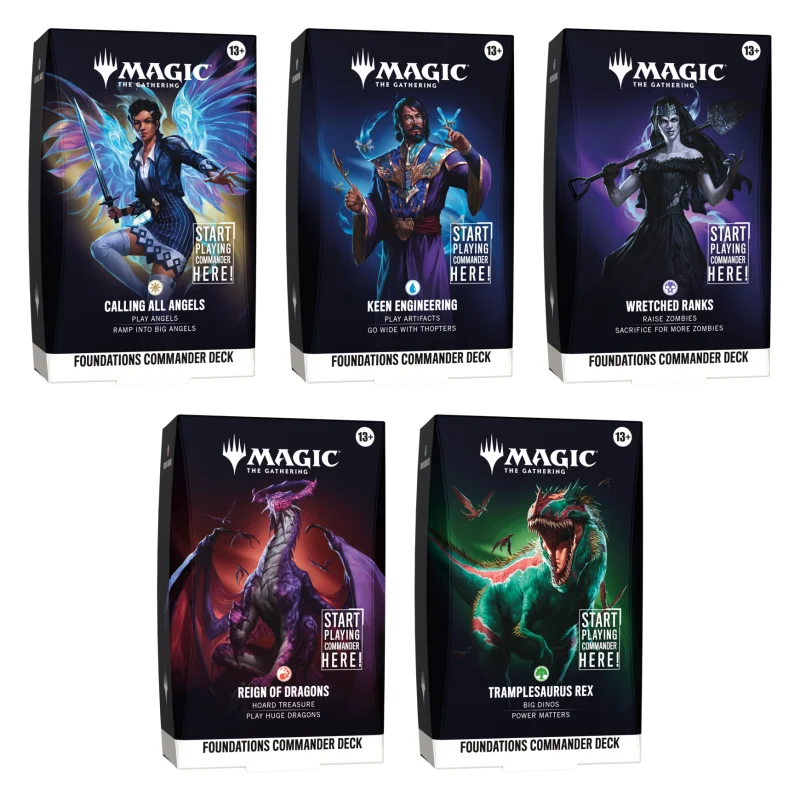 MTG - Foundations Starter Commander Deck Display (5 Decks) - EN