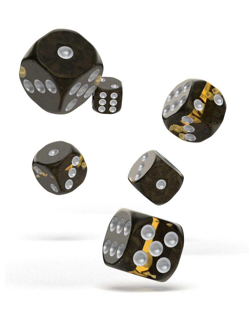Oakie Doakie Dice D6 Dice 16 Mm Enclave Amber 12 Multi