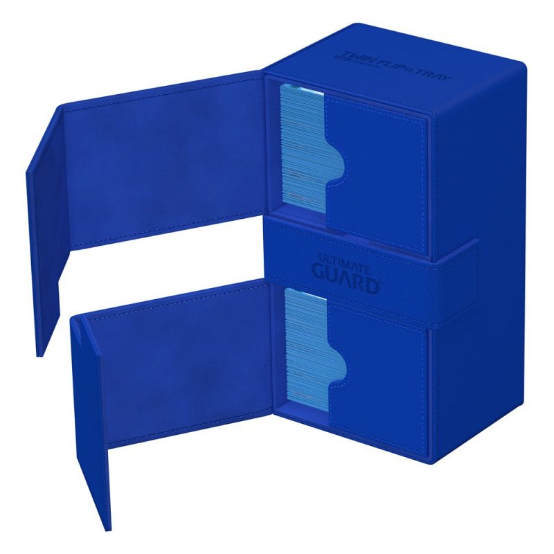 Ultimate Guard Twin Flip N Tray 200 Xenoskin Monocolor Blau 3