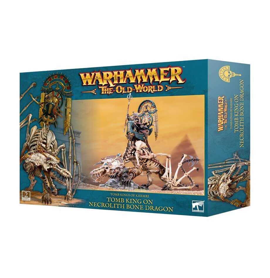 Tomb King On Necrolith Bone Dragon 07 08