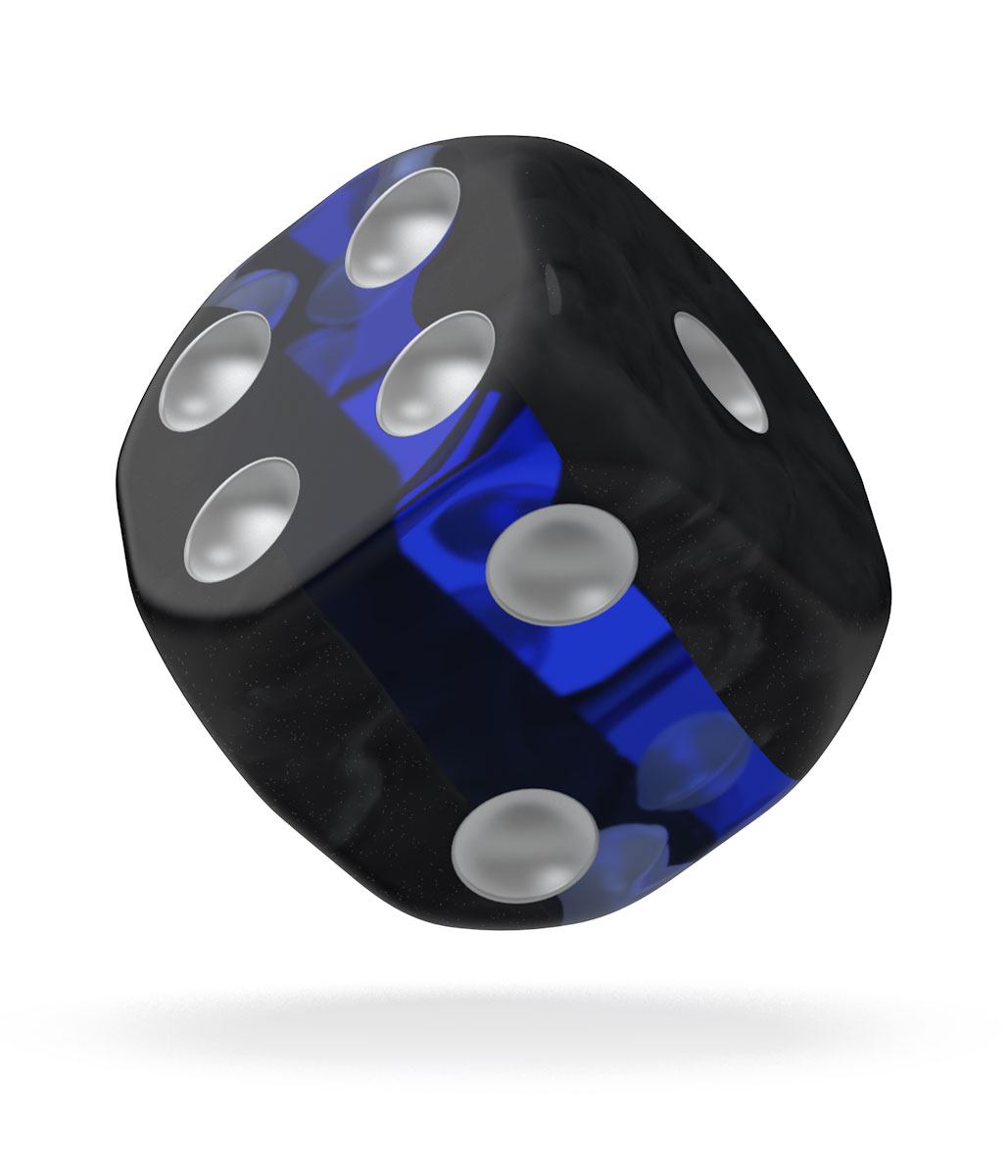 Oakie Doakie Dice D6 Dice 16 Mm Enclave Sapphire 12 Singel