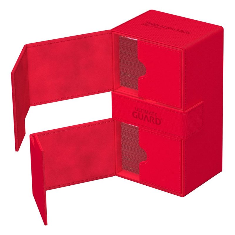 Ultimate Guard Twin Flip N Tray 200 Xenoskin Monocolor Rot 3