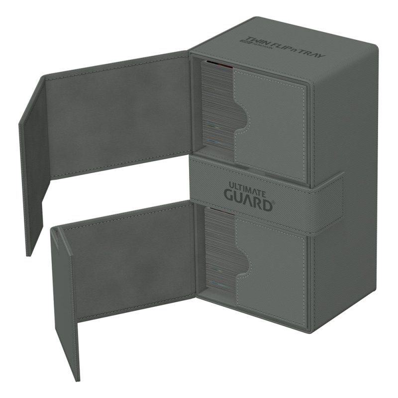 Ultimate Guard Twin Flip N Tray 200 Xenoskin Monocolor Grau 3