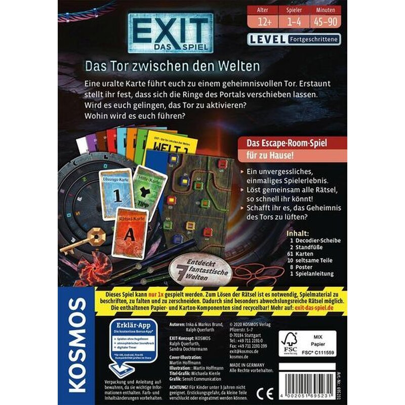 Exit Das Spiel Das Tor Zwischen Den Welten De 2