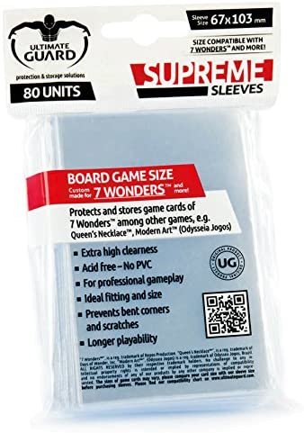 Supreme Sleeves F R Brettspielkarten 7 Wonders 80