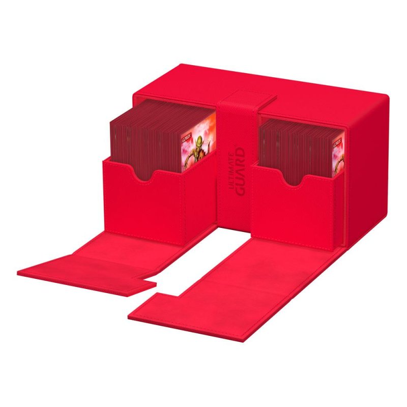 Ultimate Guard Twin Flip N Tray 200 Xenoskin Monocolor Rot 6