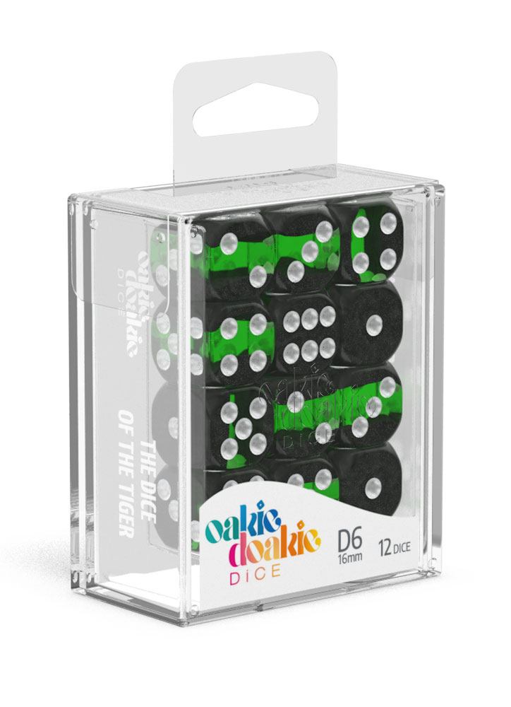 Oakie Doakie Dice D6 Dice 16 Mm Enclave Emerald 12 Front