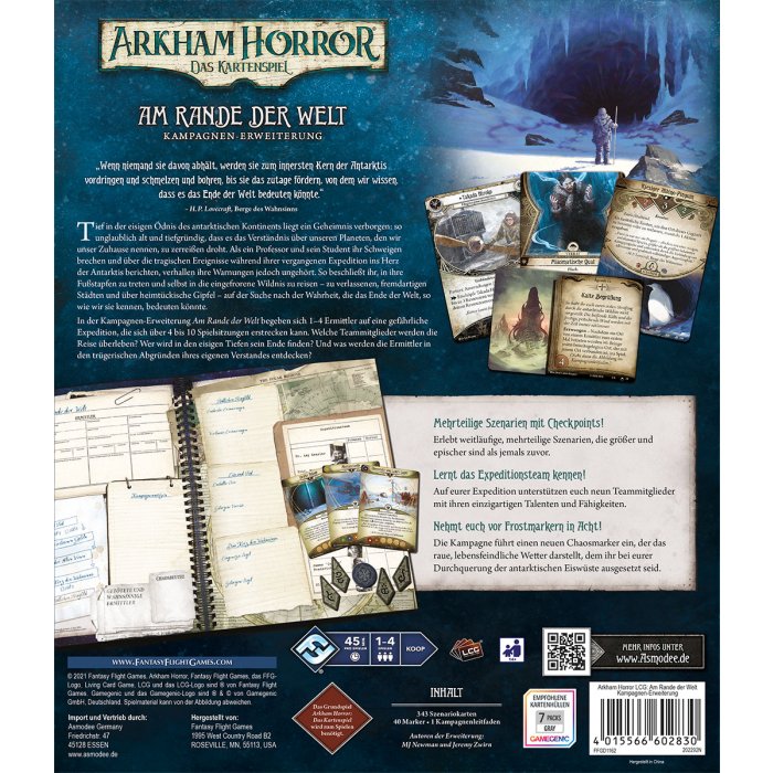 Arkham Horror Lcg Am Rande Der Welt Kampagnen Erweiterung 4015566602830 Back Web