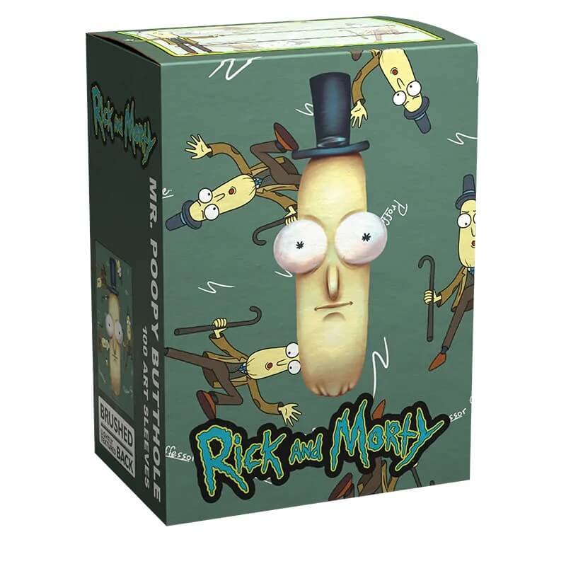 Dragon Shield Classic Brushed Art Rick And Morty Mr Poopy Butthole 100