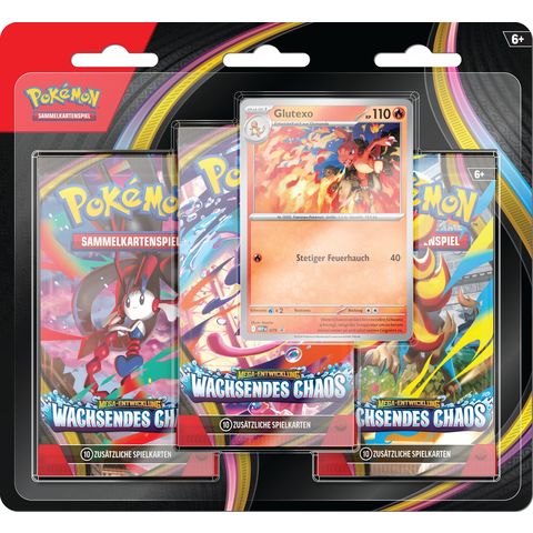 Pokémon - Mega-Entwicklung - Wachsendes Chaos 3-Pack-Blister DE