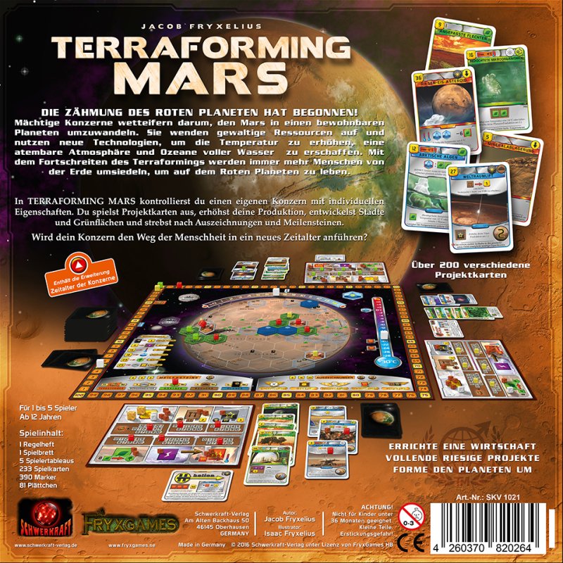 Terraforming Mars Back