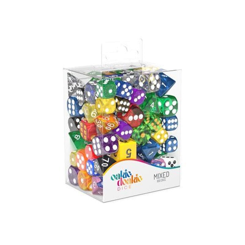 Oakie Doakie Dice Wuerfel Rpg Set Retail Pack 12 Mm 16 Mm Mixed 100
