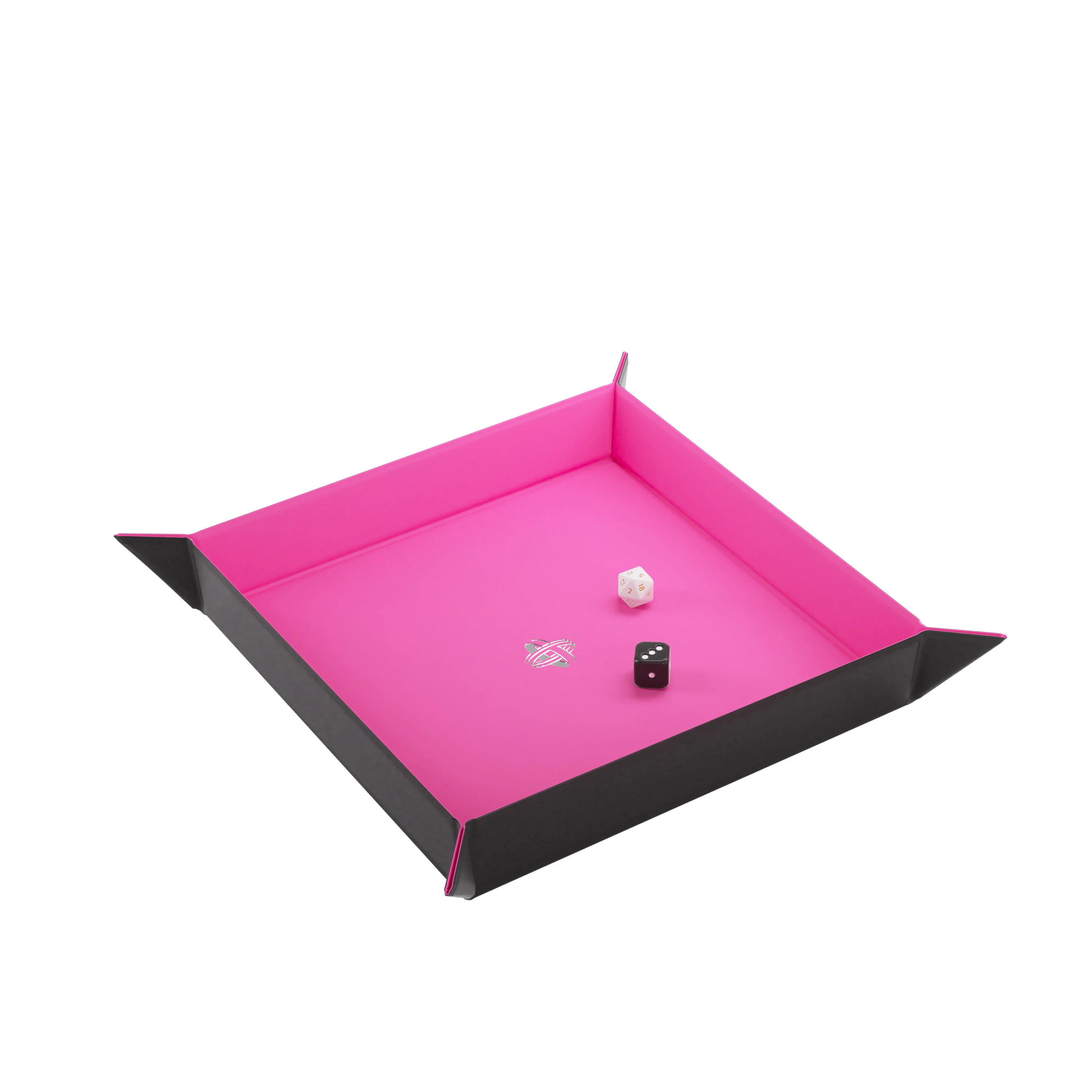 Magnetic Dice Tray Square Black And Pink 2
