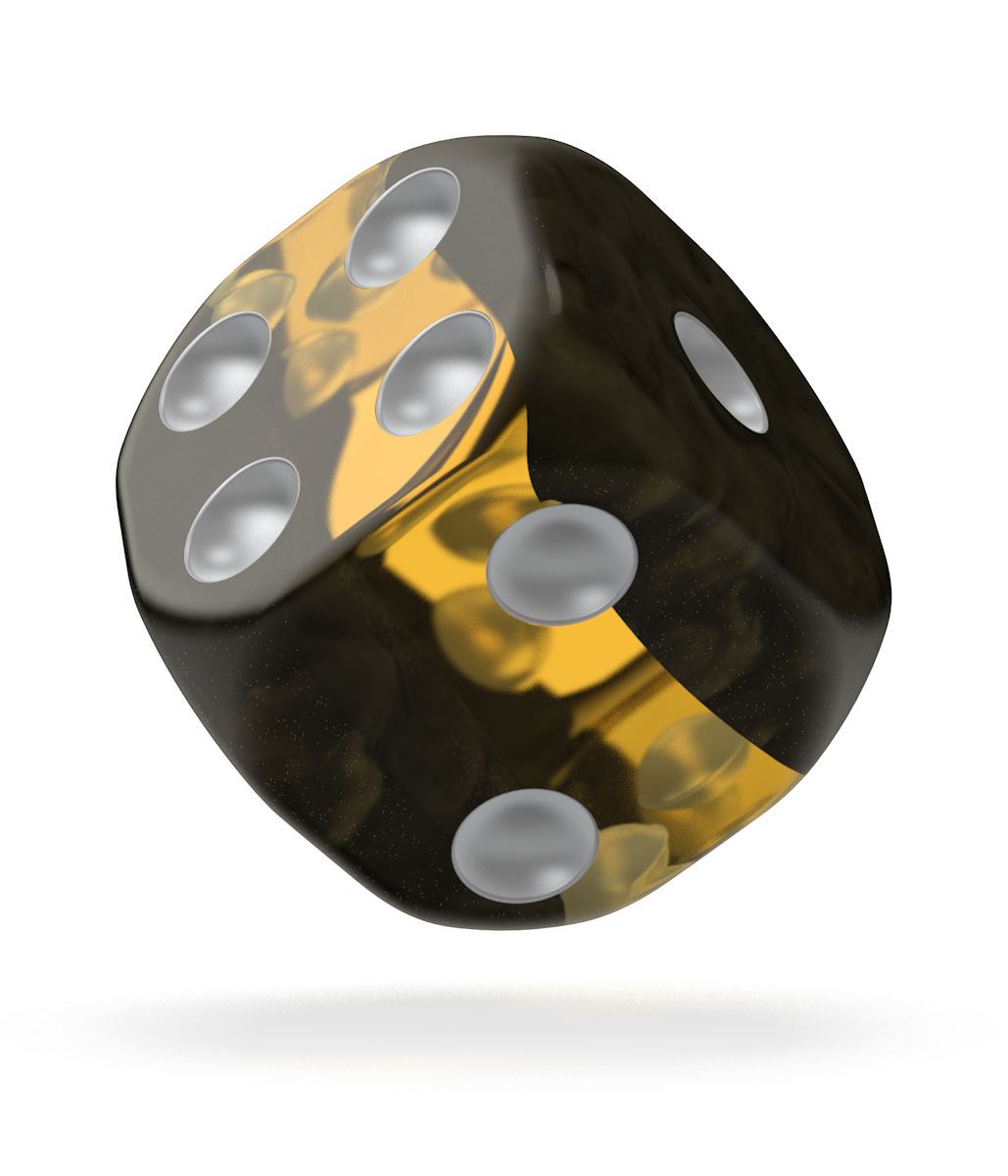 Oakie Doakie Dice D6 Dice 16 Mm Enclave Amber 12 Singel