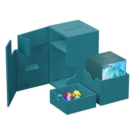 Ultimate Guard Flip N Tray 100 Xenoskin Monocolor Petrolblau 40