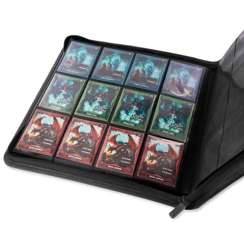 Ultimate Guard 12 Pocket Quadrow Zipfolio Xenoskin Black 2