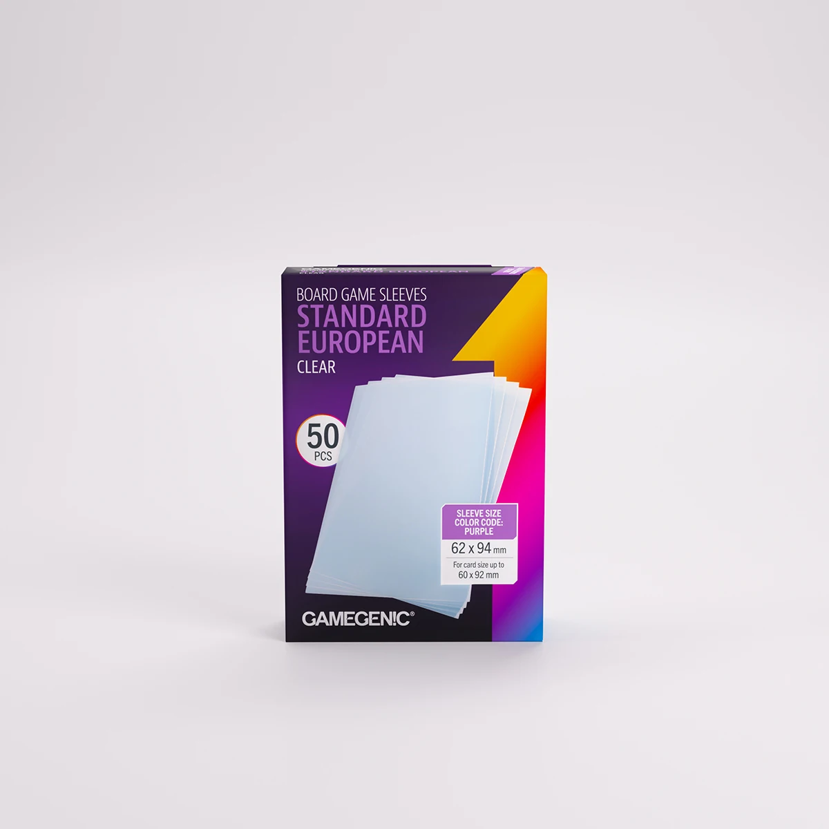 Board Game Sleeves Standard European Clear