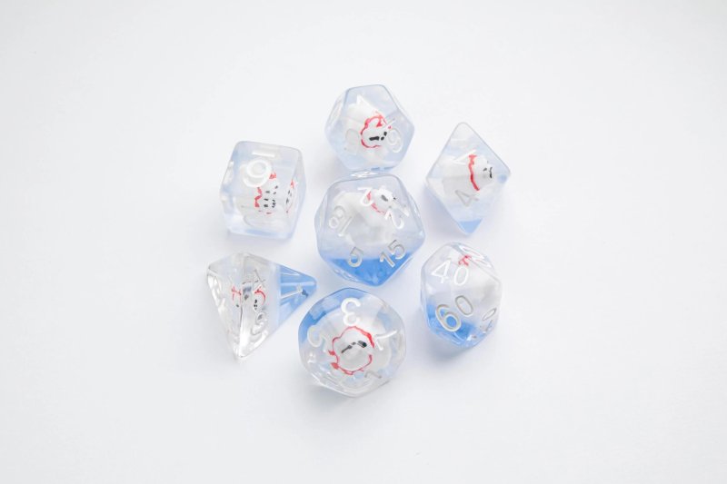 Embraced Series Polar Bear Rpg Dice Set 2