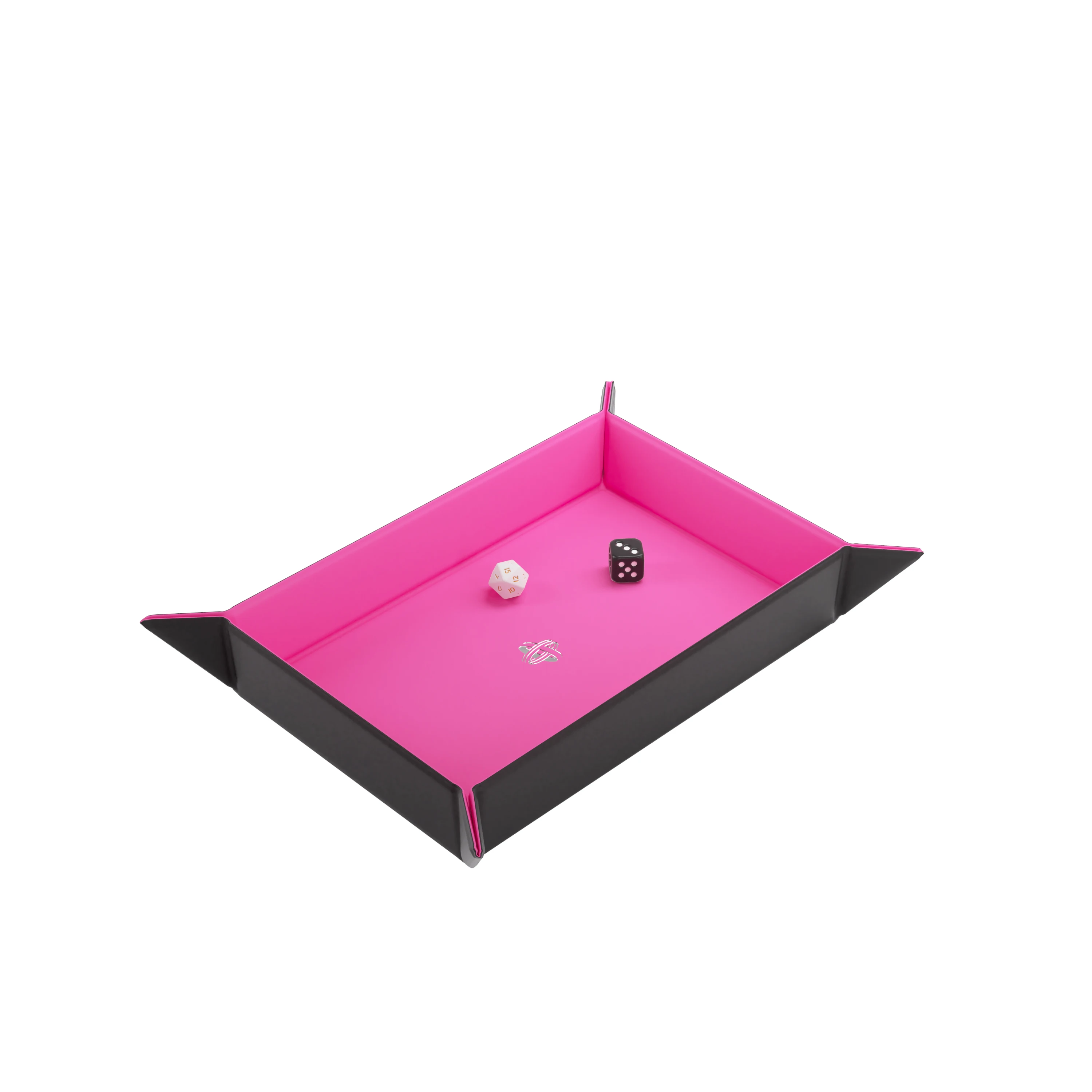 Magnetic Dice Tray Rectangular Black And Pink