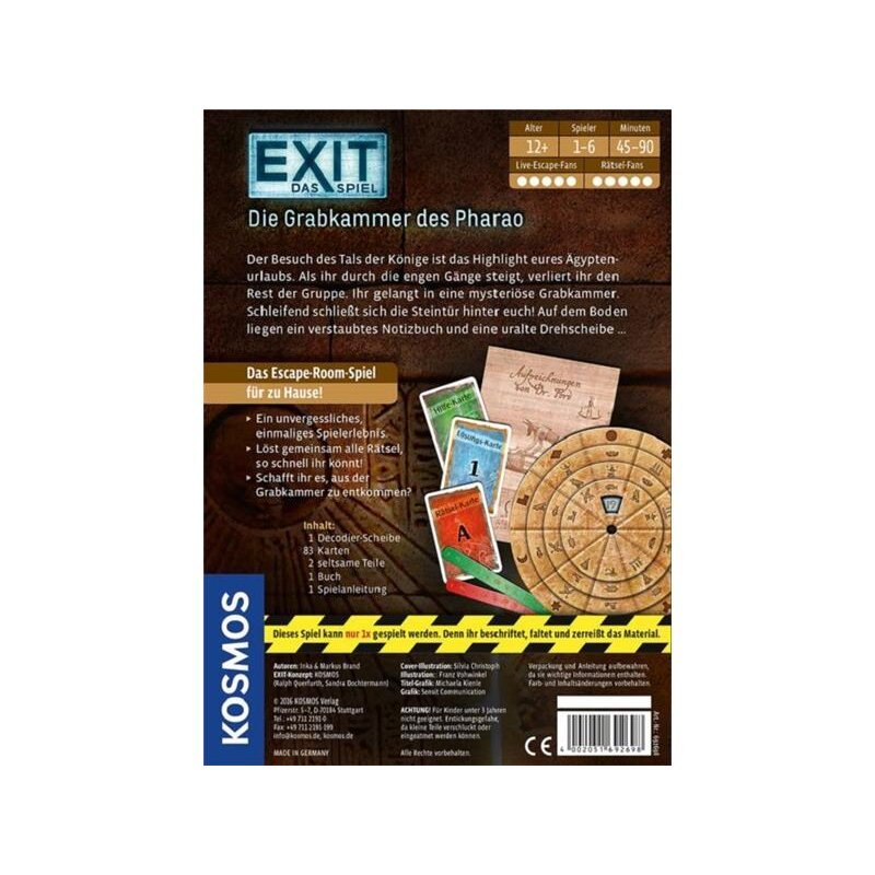 Exit Das Spiel Die Grabkammer Des Pharao De 2