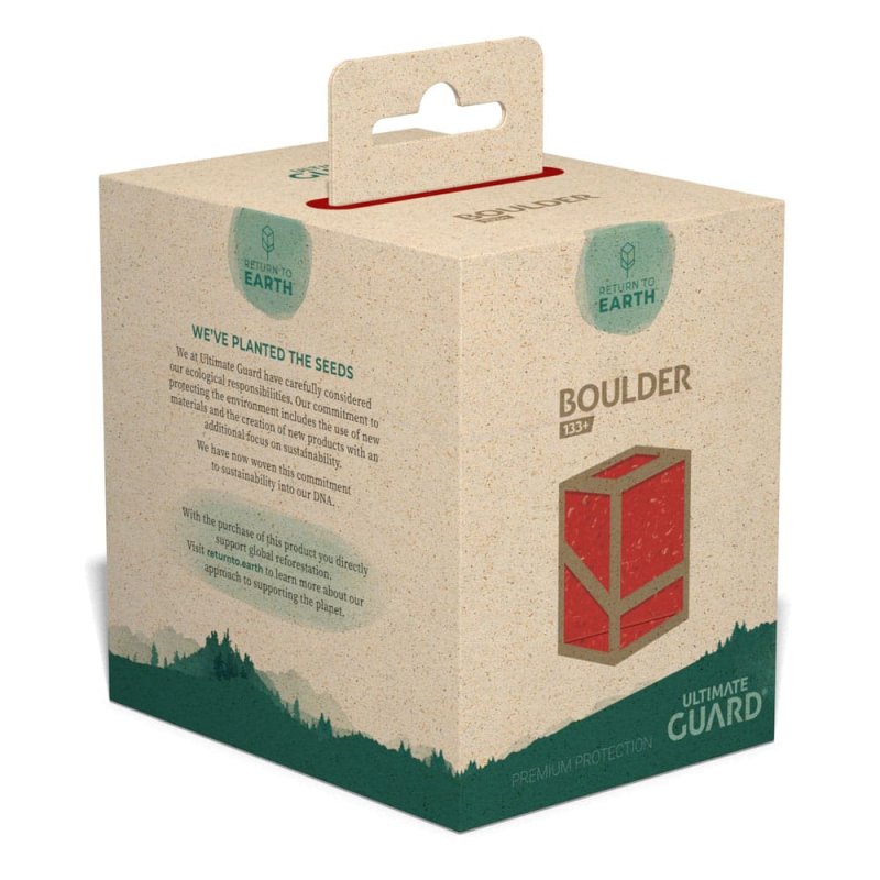 Return To Earth Boulder Deck Case 133 Standard Size Red