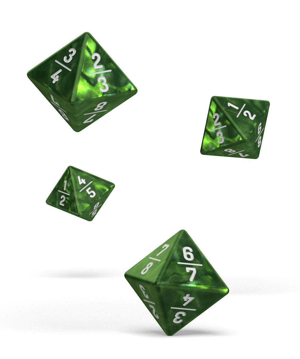 Oakie Doakie Dice D8 Dice 18 Mm Goyf Marble Green 4 Multi
