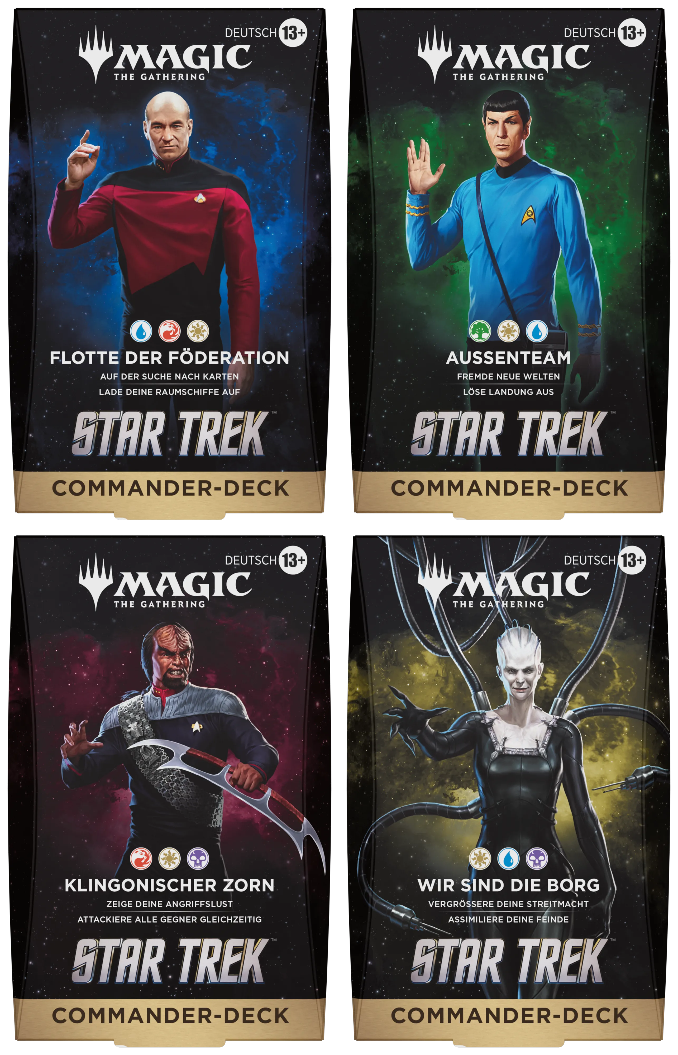 MTG - Star Trek Commander Deck Display (4 Decks) - DE