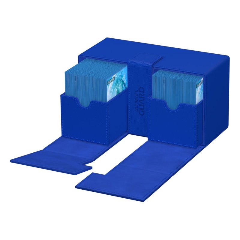 Ultimate Guard Twin Flip N Tray 200 Xenoskin Monocolor Blau 6