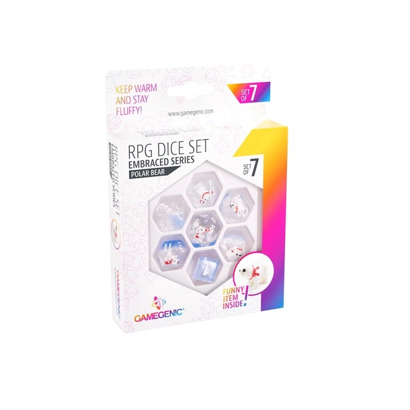 Embraced Series Polar Bear Rpg Dice Set 1