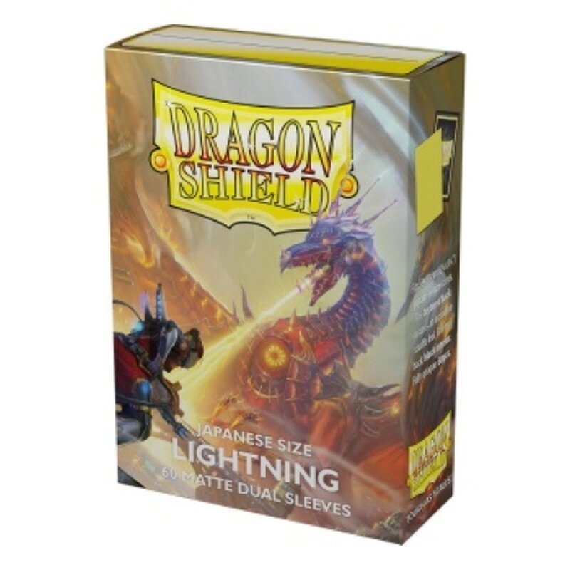 Dragon Shield Japanese Size Dual Matte Sleeves Lightning 60 1