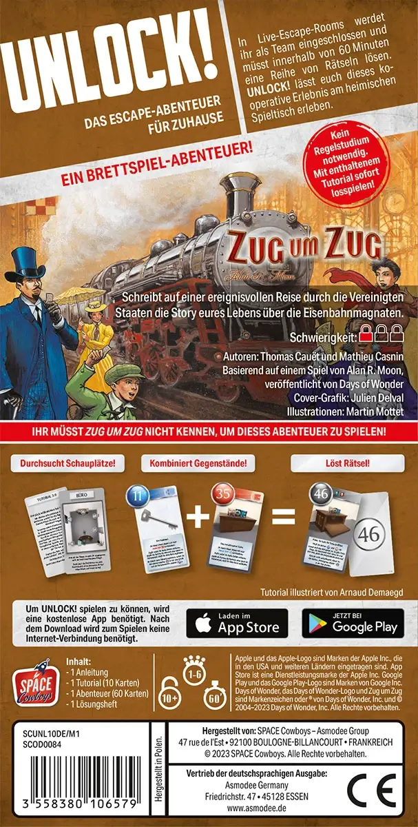 Unlock Game Adventures Zug Um Zug 2