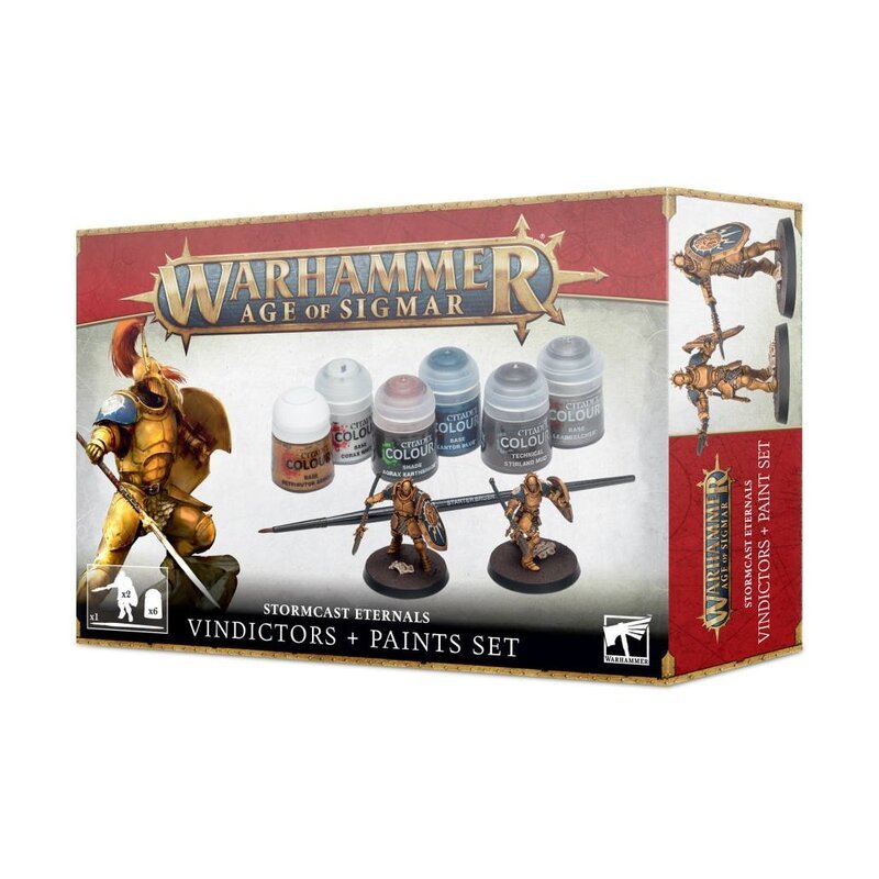 Age Of Sigmar Stormcast Eternals Vindictors Paint Set 1