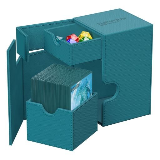 Ultimate Guard Flip N Tray 100 Xenoskin Monocolor Petrolblau 50