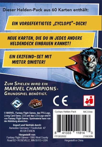 Marvel Champions Das Kartenspiel Cyclops 20