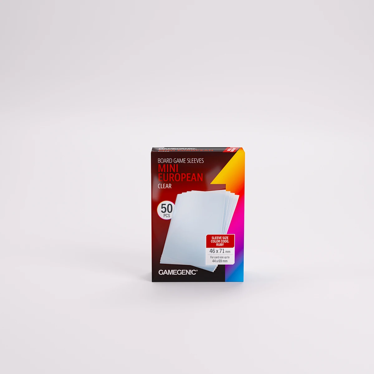 Board Game Sleeves Mini European Clear Matte