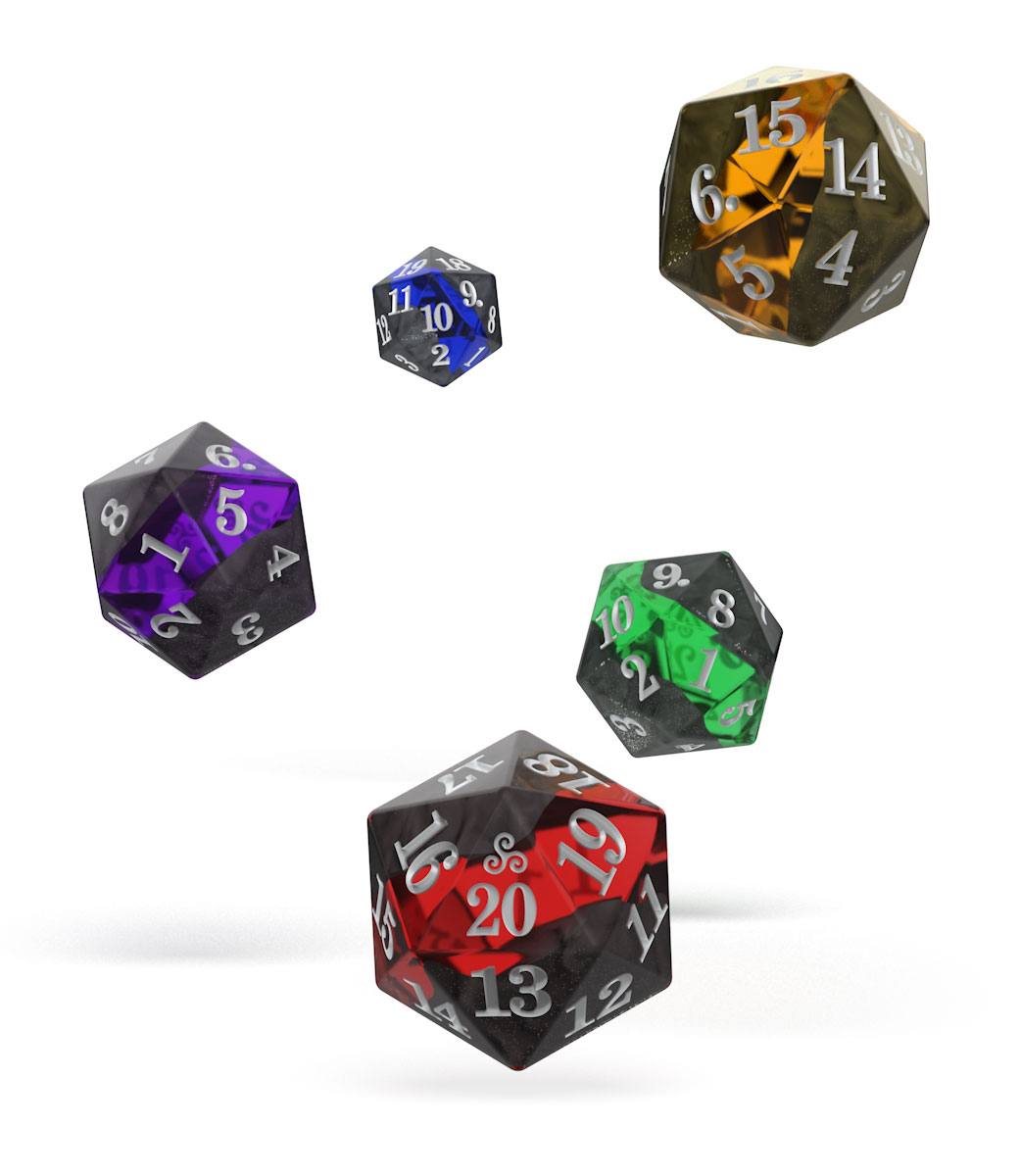 Oakie Doakie Dice D20 Spindown Dice Set Enclave 5 Multi