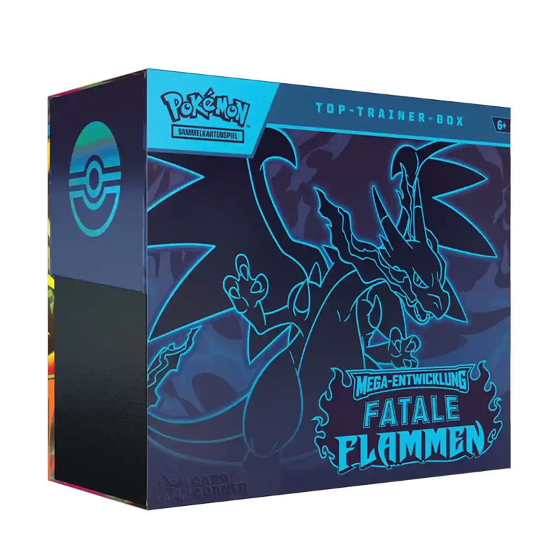 Pokémon Mega-Entwicklung Fatale Flammen Top Trainer Box  DE