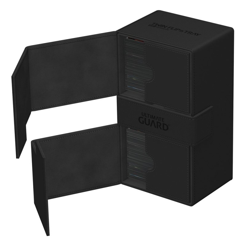 Ultimate Guard Twin Flip N Tray 200 Xenoskin Monocolor Schwarz 3