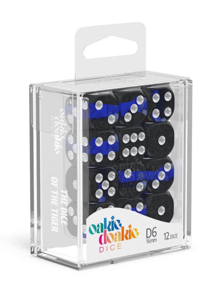 Oakie Doakie Dice D6 Dice 16 Mm Enclave Sapphire 12 Front