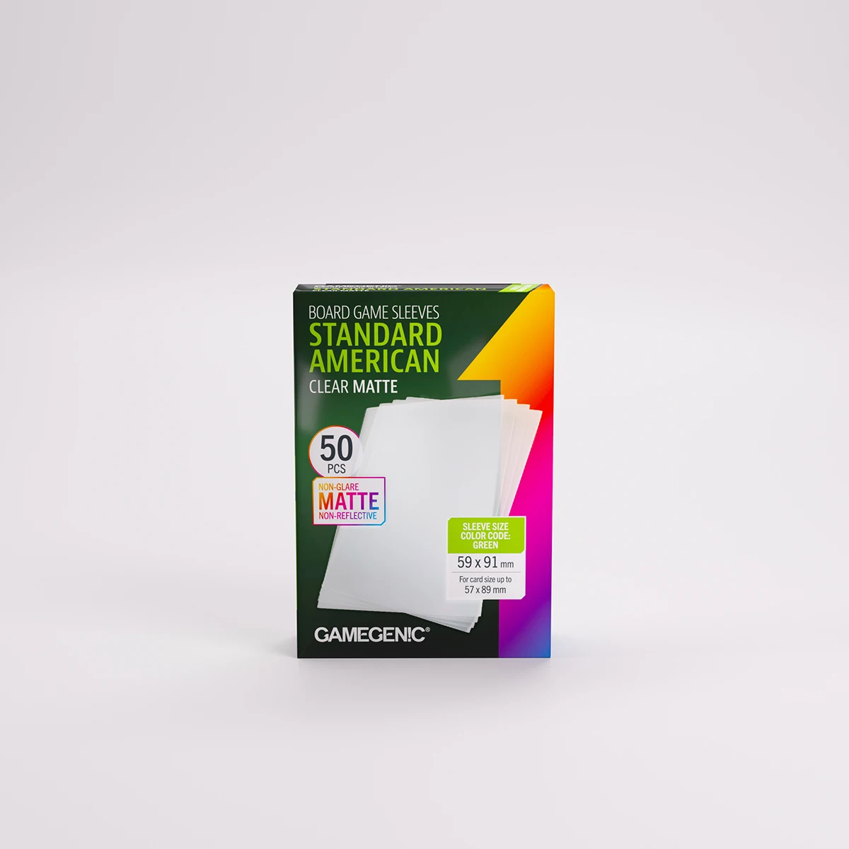 Board Game Sleeves Standard American Clear Matte