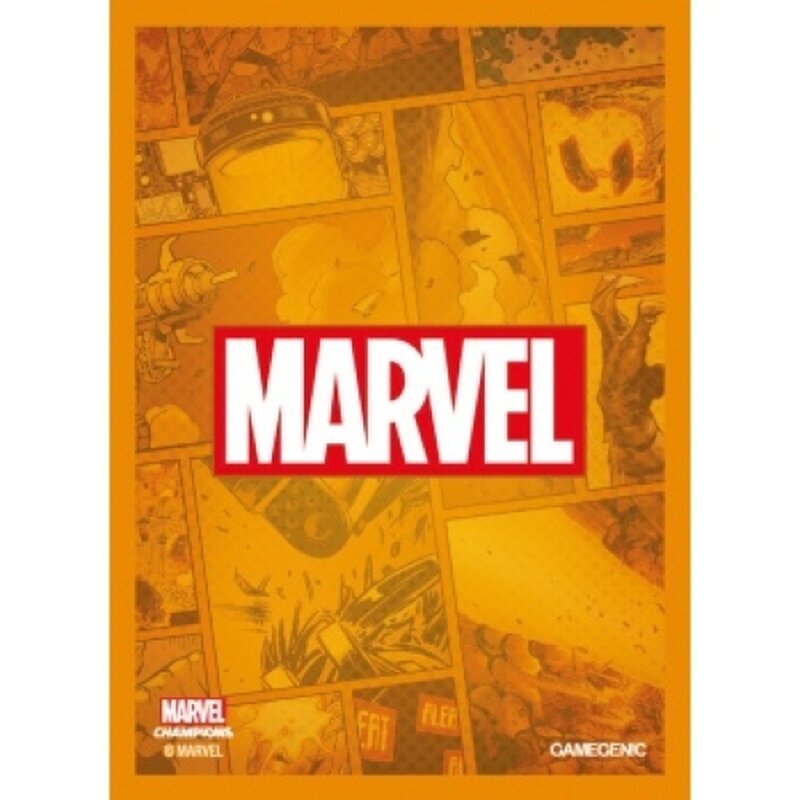 Gamegenic Marvel Champions Art Sleeves Marvel Orange 50 1